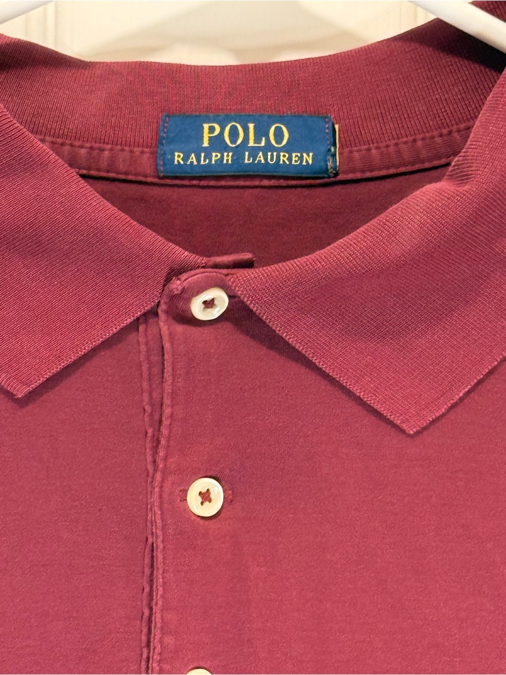 Polo by Ralph Lauren Men's Maroon Short-Sleeve Polo